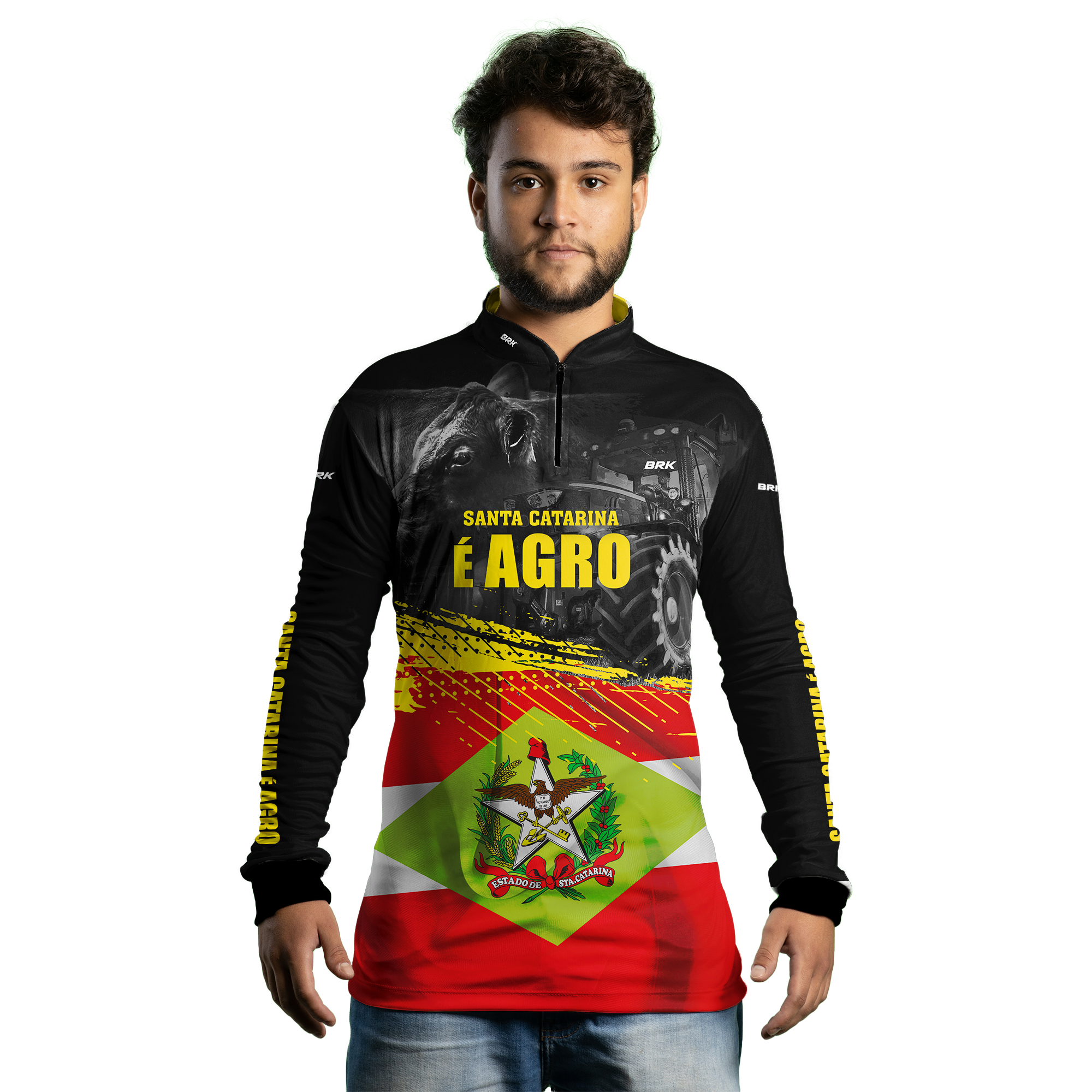 Camisa Agro Brk Santa Catarina é Agro com Proteção Solar UV50+