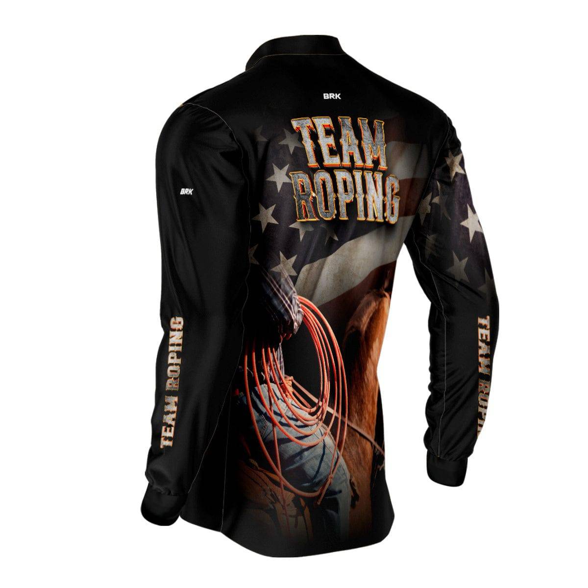 Camisa Agro Brk Team Roping Estados Unidos com Proteção Solar UV50+