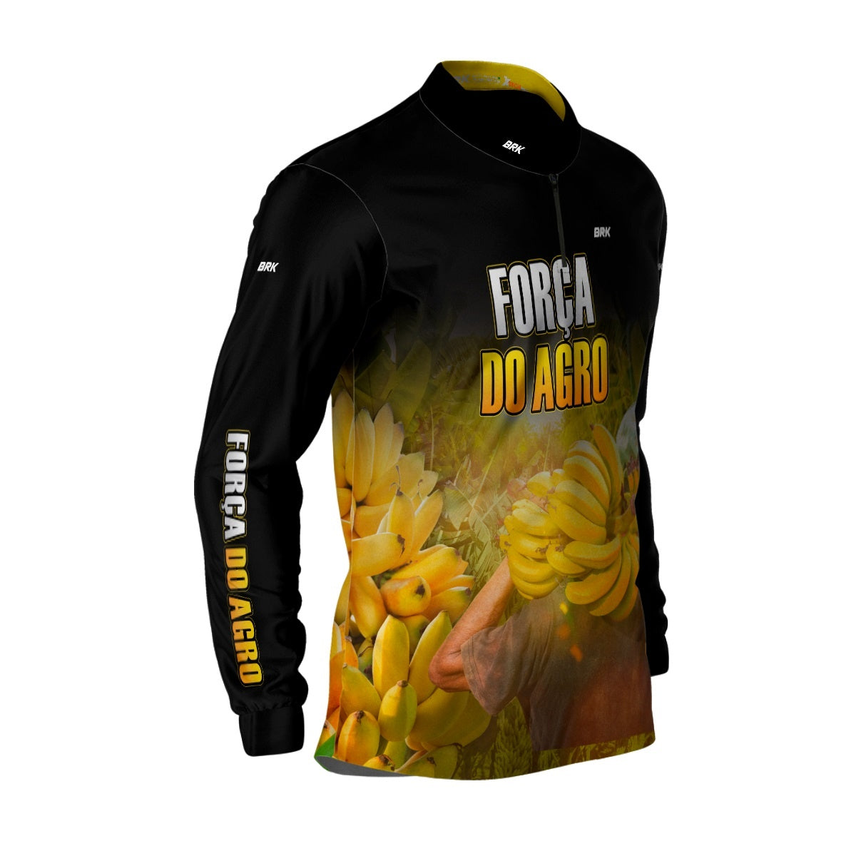 Camisa Agro Brk A Força do Agro Produtor de Banana com Proteção Solar UV50+
