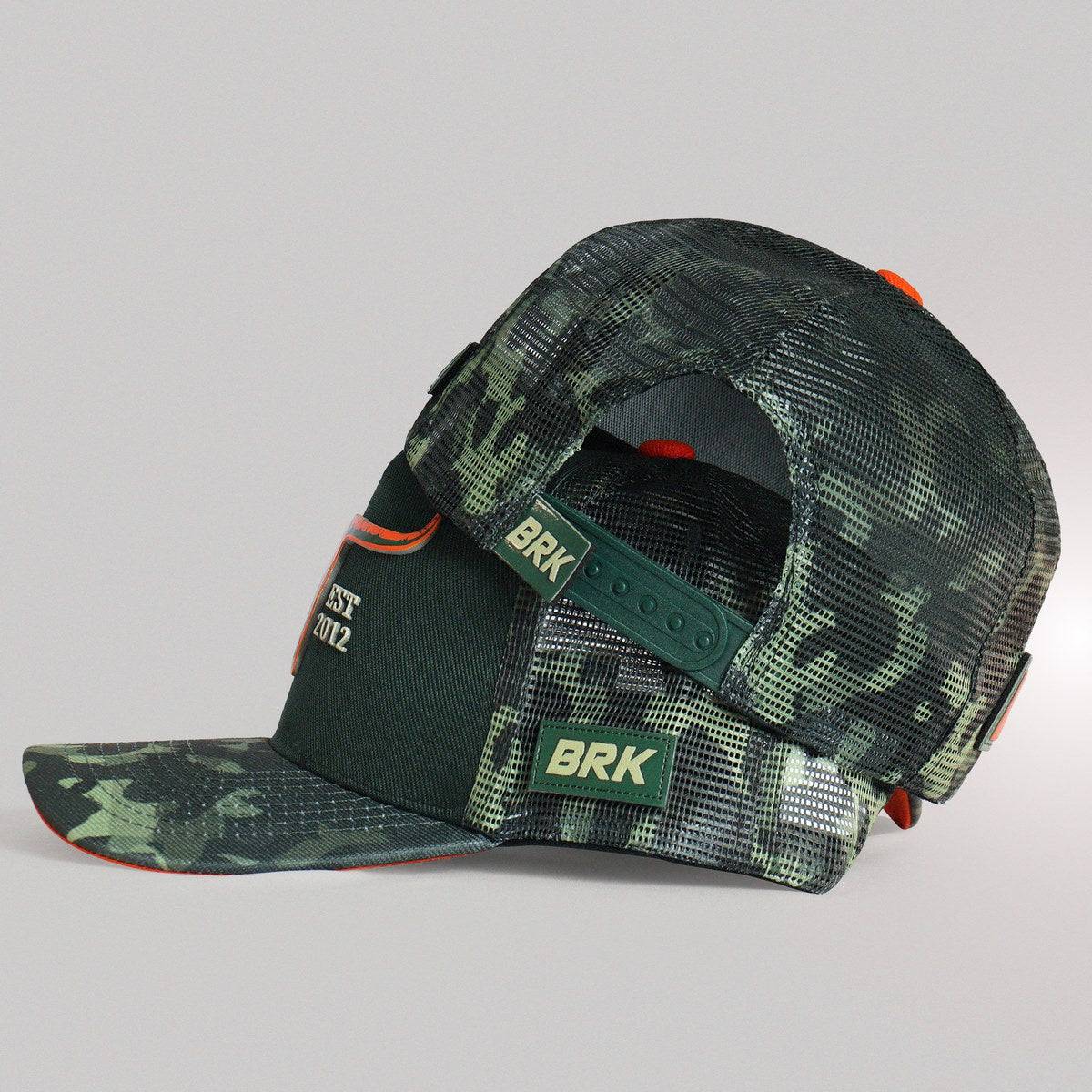 Boné Trucker Brk Agro Verde Camuflado
