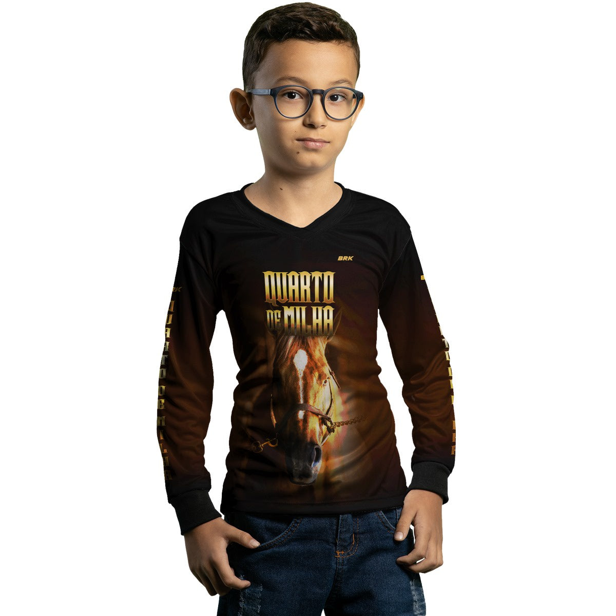 Camisa Agro Brk Rosto Quarto de Milha Proteção Solar UV50+