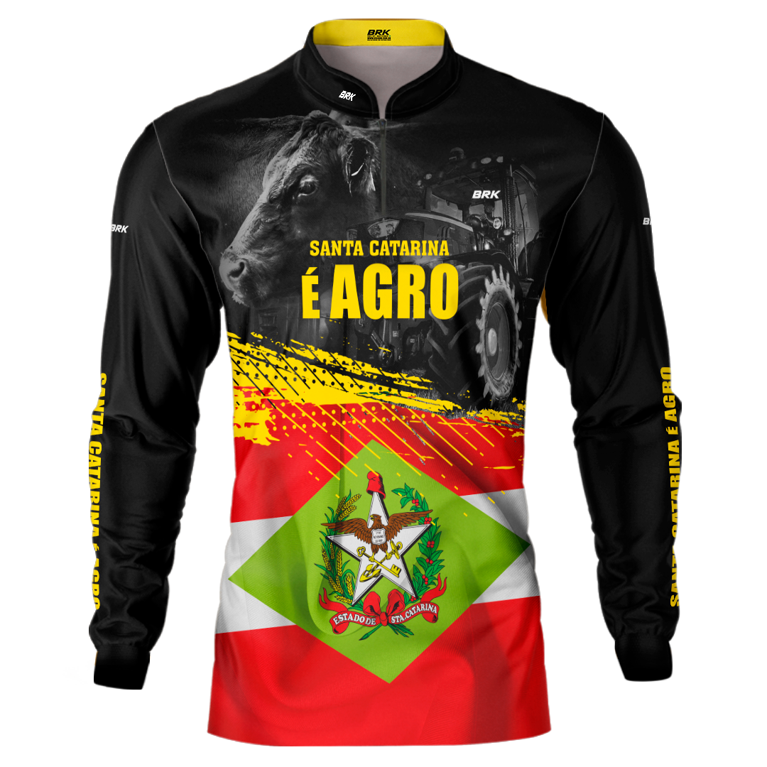 Camisa Agro Brk Santa Catarina é Agro com Proteção Solar UV50+