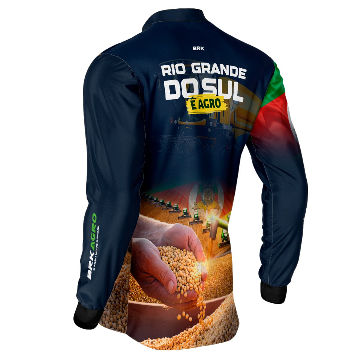 Camisa Agro Brk Rio Grande do Sul é Agro com Proteção UV50+