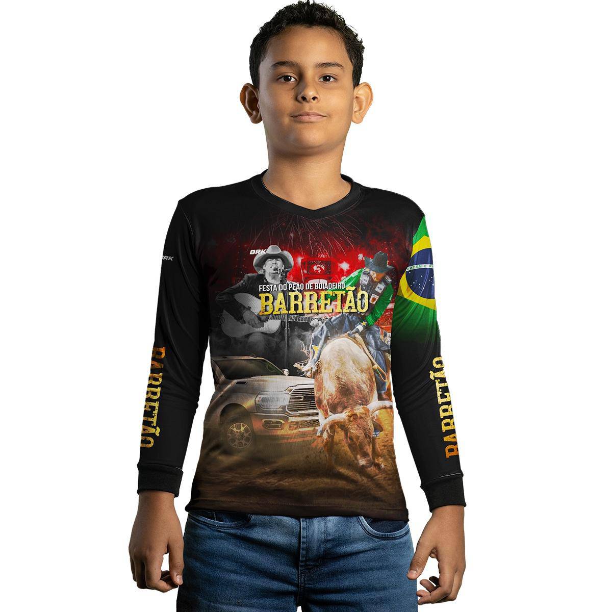 Camisa Agro Brk Barretos Com Proteção Solar UV50+