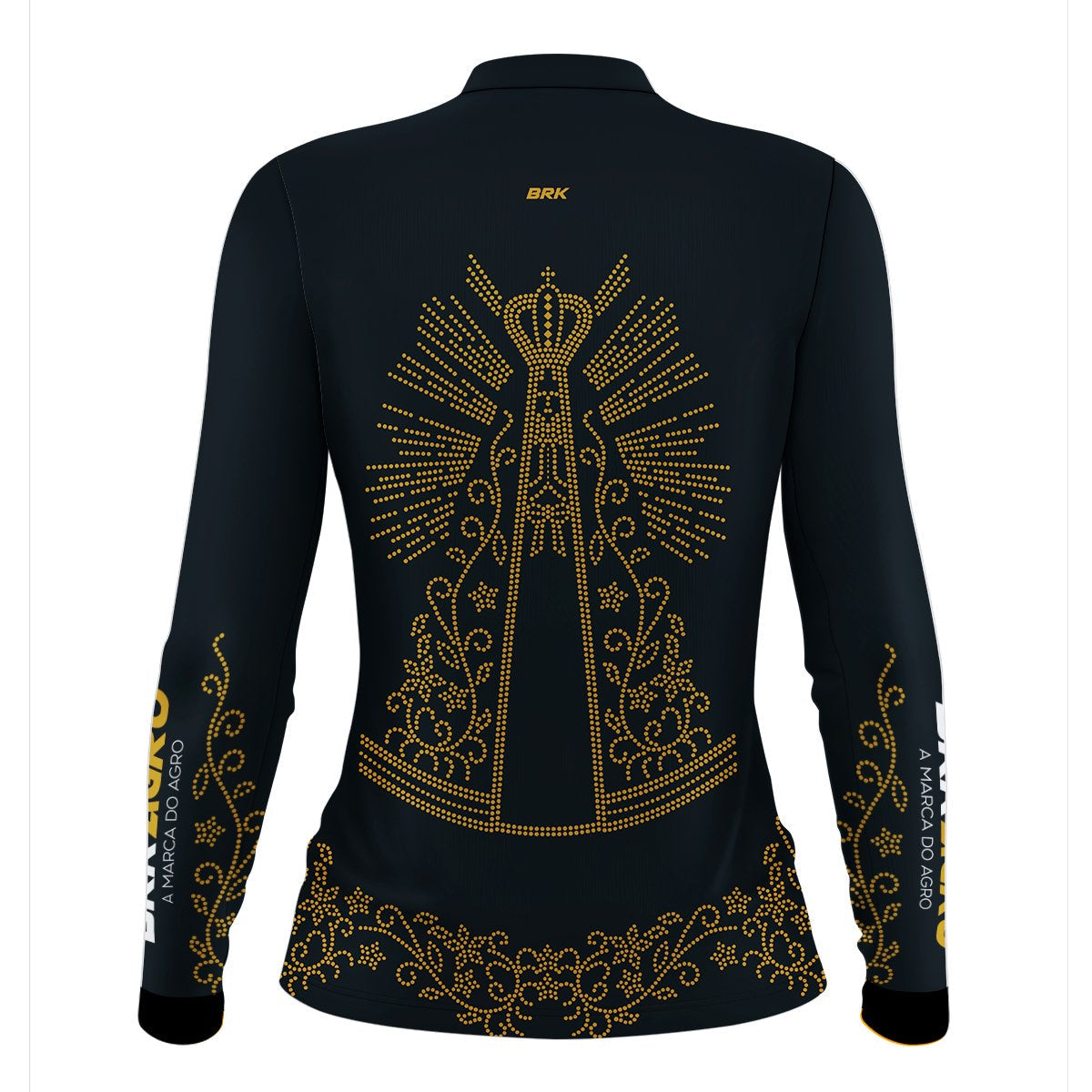 Camisa Agro Brk Feminina Nossa Senhora Strass com Proteção Solar UV50+