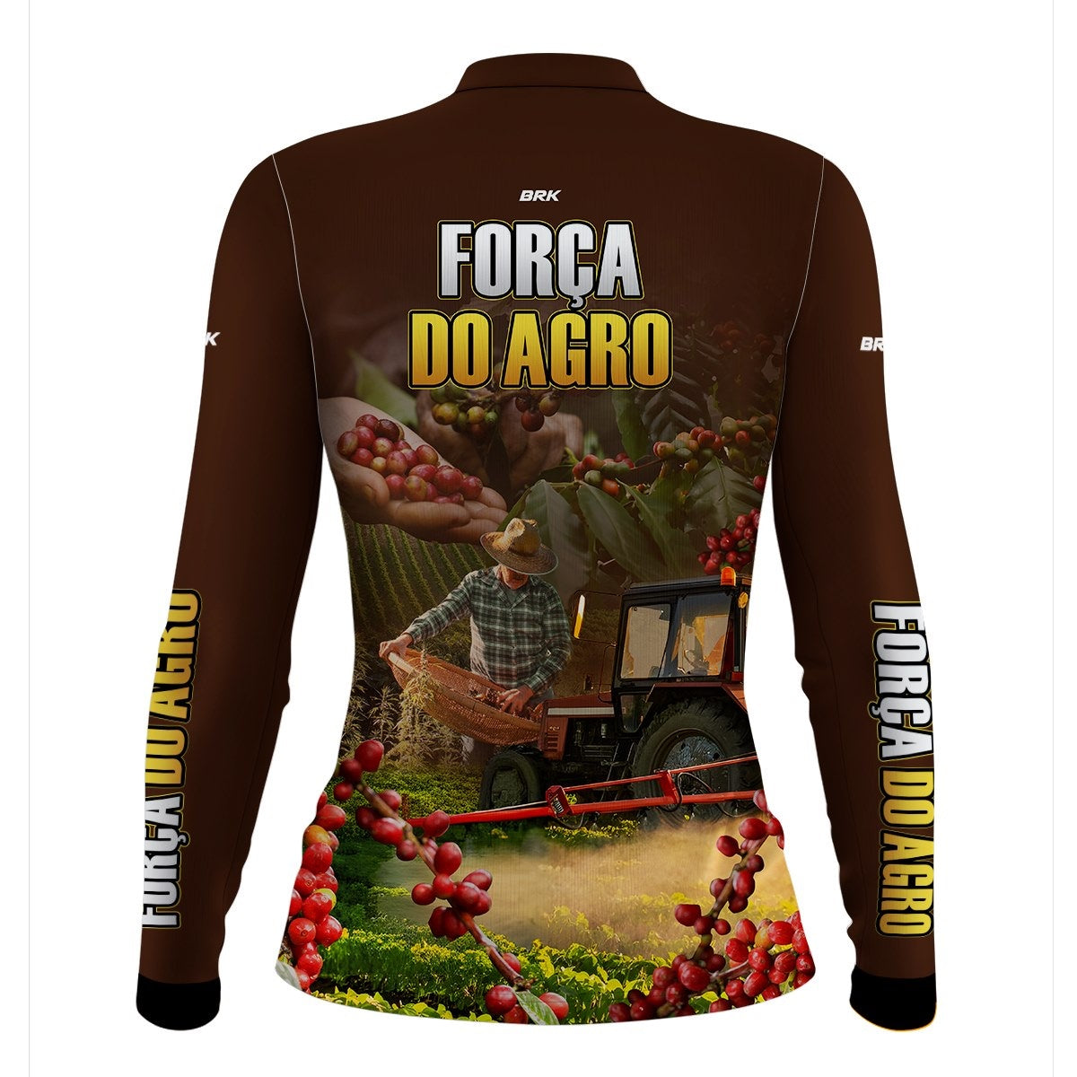 Camisa Agro Brk A Força do Agro Produtor de Café com Proteção Solar UV50+