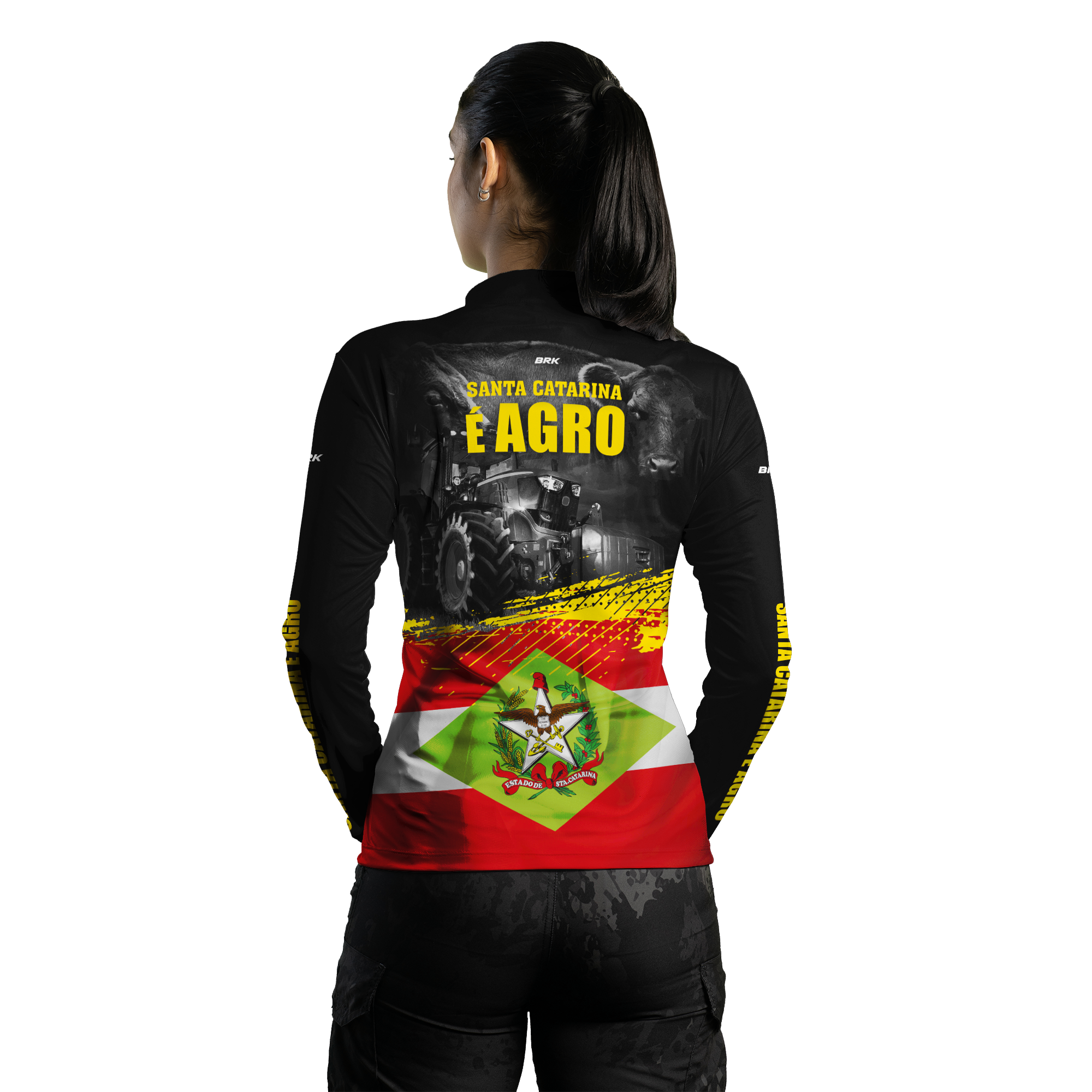 Camisa Agro Brk Santa Catarina é Agro com Proteção Solar UV50+