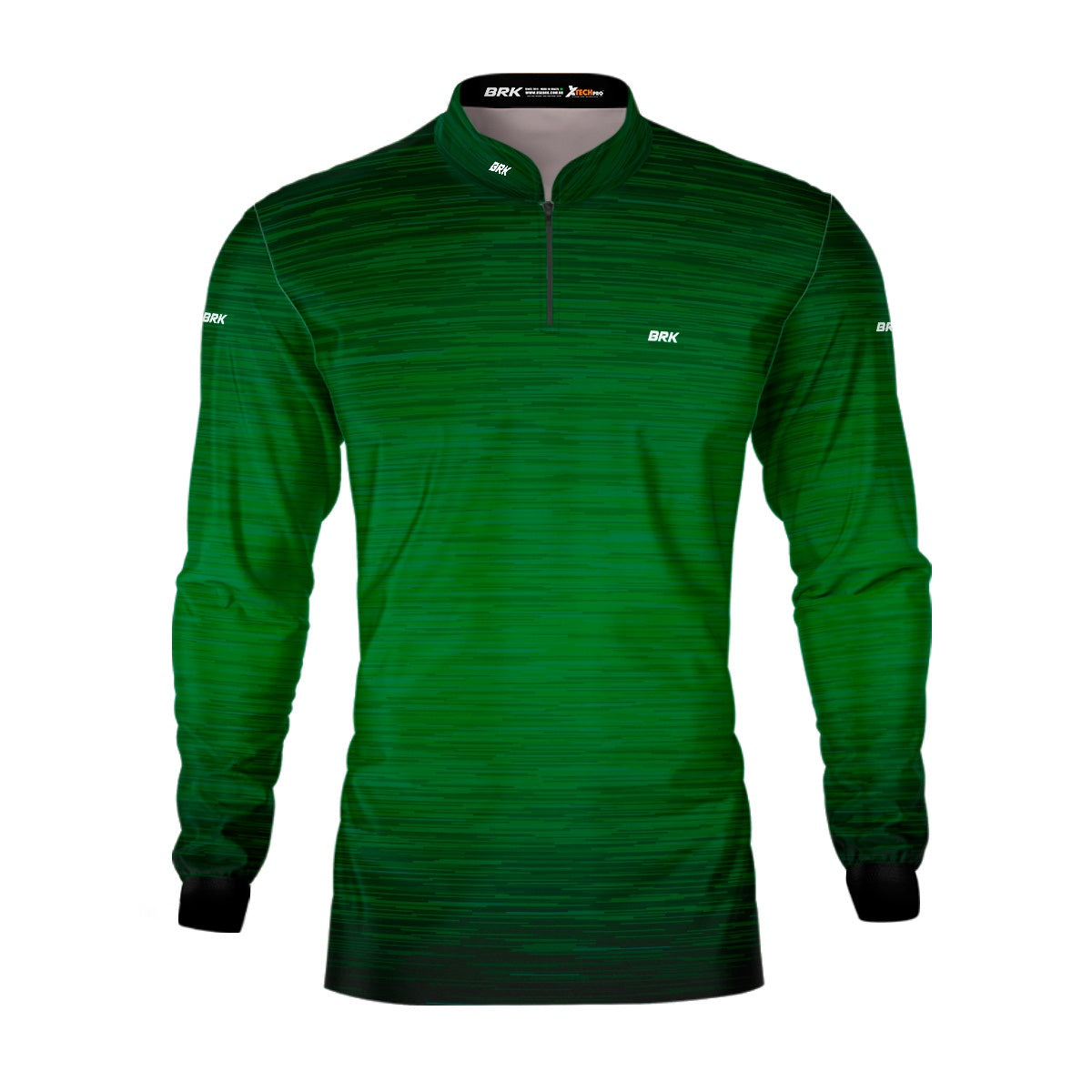 Camisa Masculina Agro Brk Mescla Verde Escuro com Proteção Solar UV50+