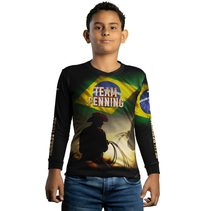 Camisa Agro Brk Team Penning Brasil com Proteção Solar UV50+