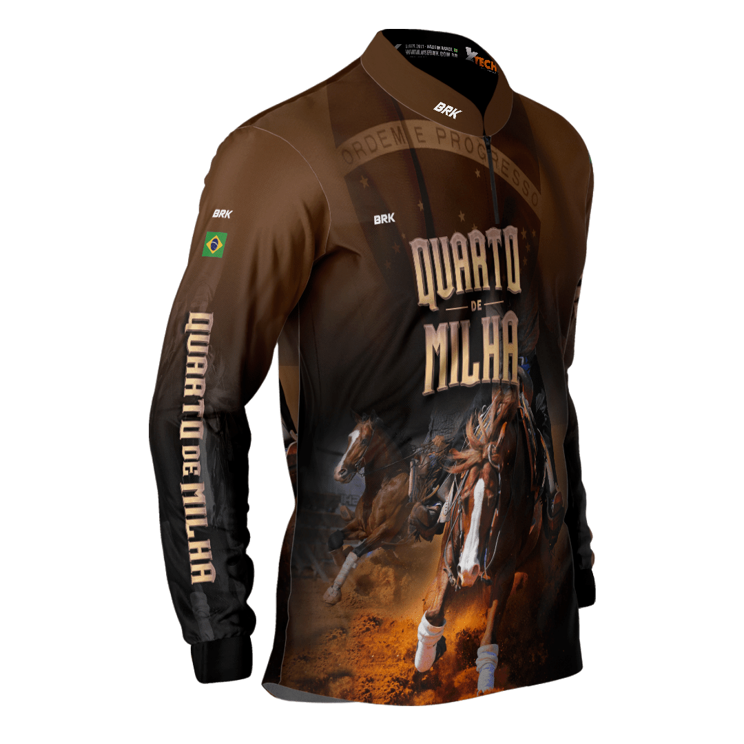 Camisa Agro Brk Quarto de Milha Correndo com Proteção Solar UV50+