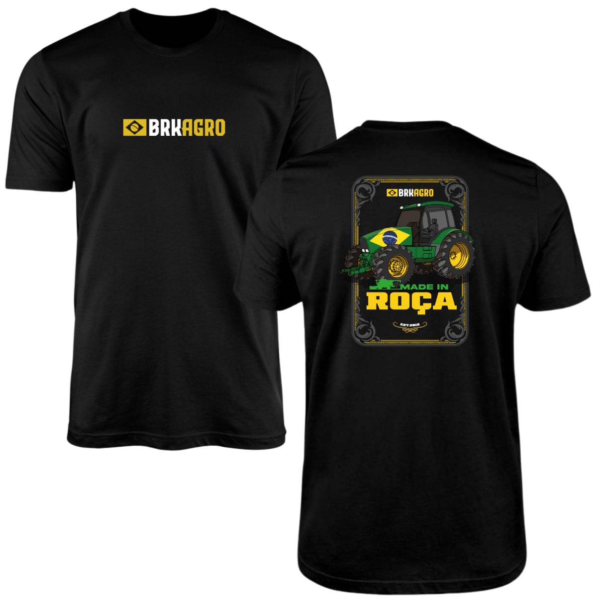 Camiseta Agro Brk Made In Roça Algodão Premium