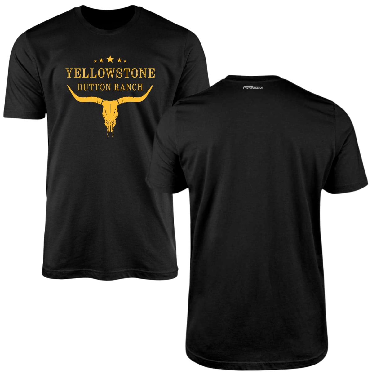 Camiseta Agro Brk Yellowstone Dutton Ranch Amarelo com Algodão Premium
