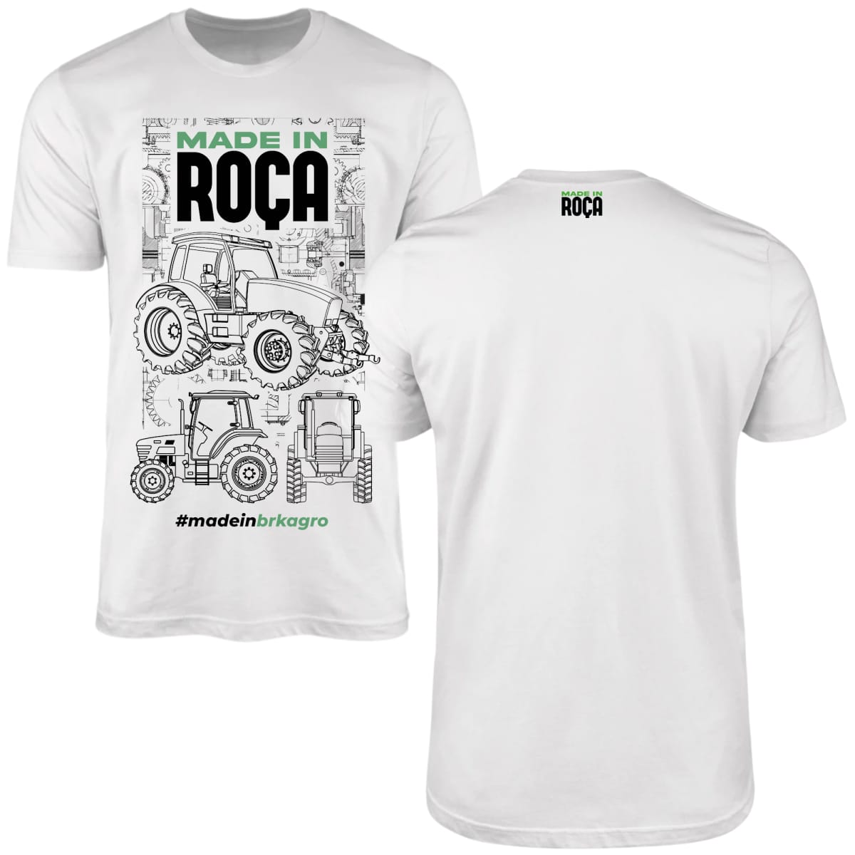 Camiseta Agro Brk Made In Roça Algodão Premium