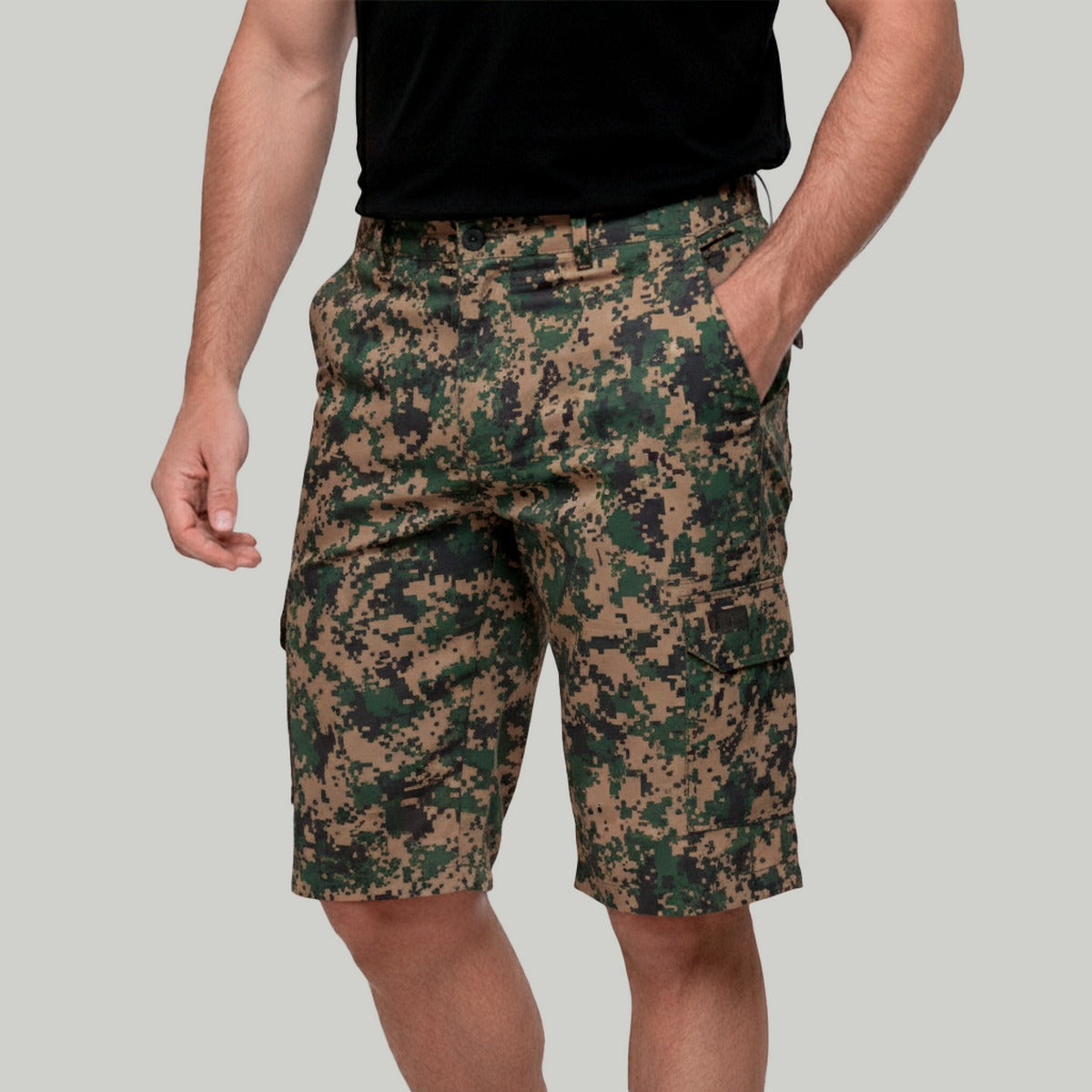 Bermuda Tática Brk Militar Verde UV35+