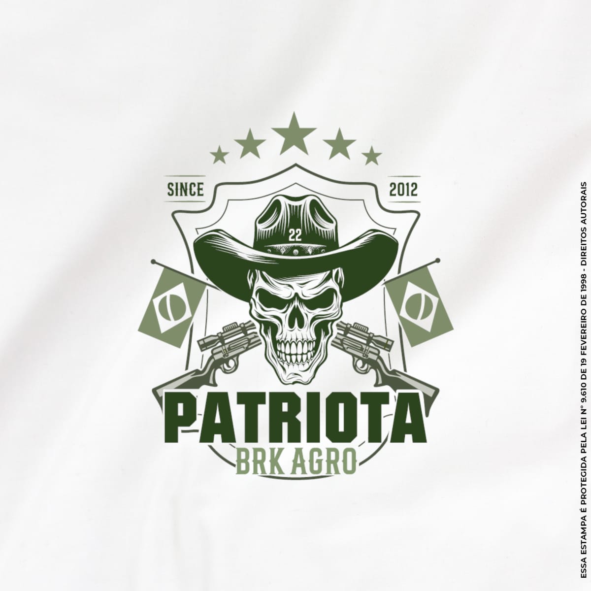 Camiseta Agro Brk Patriota Algodão Premium