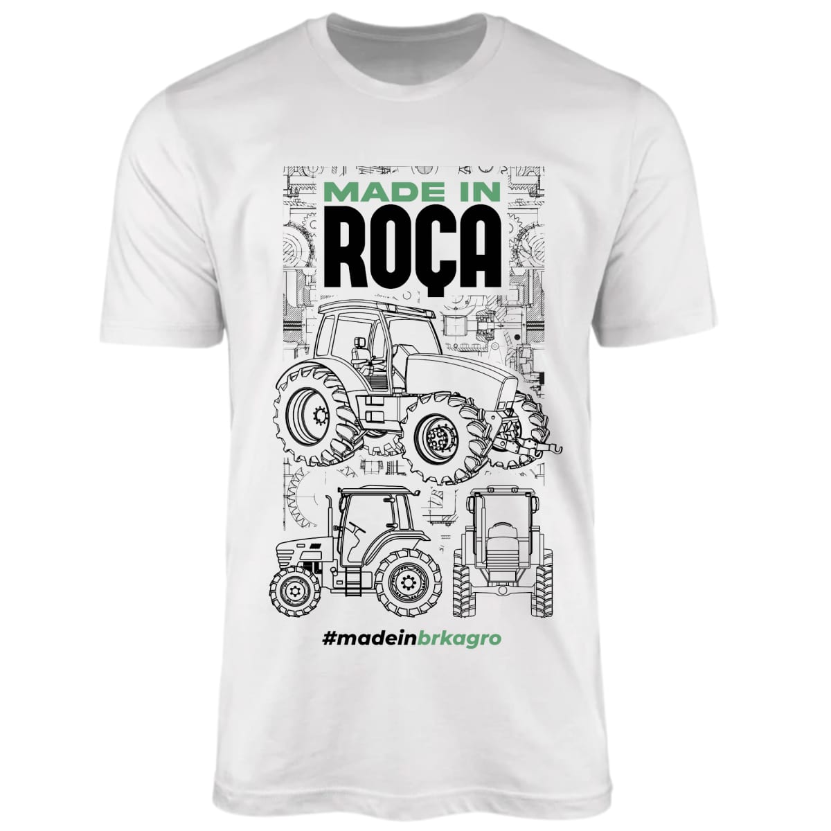 Camiseta Agro Brk Made In Roça Algodão Premium