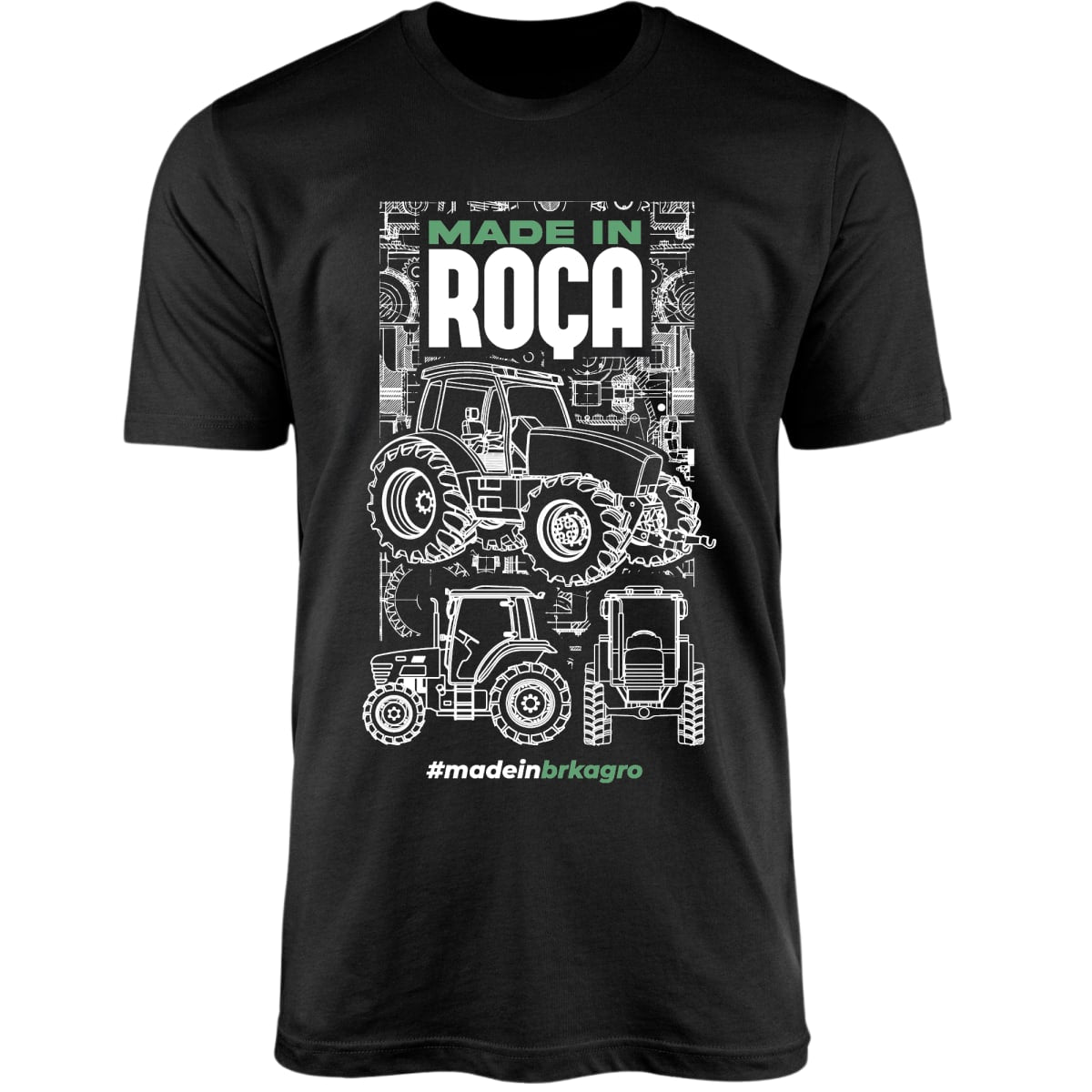 Camiseta Agro Brk Made In Roça Algodão Premium