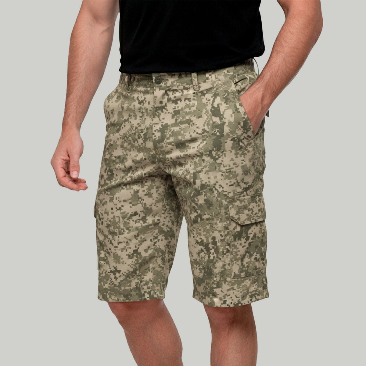 Bermuda Tática Brk Militar Bege UV35+