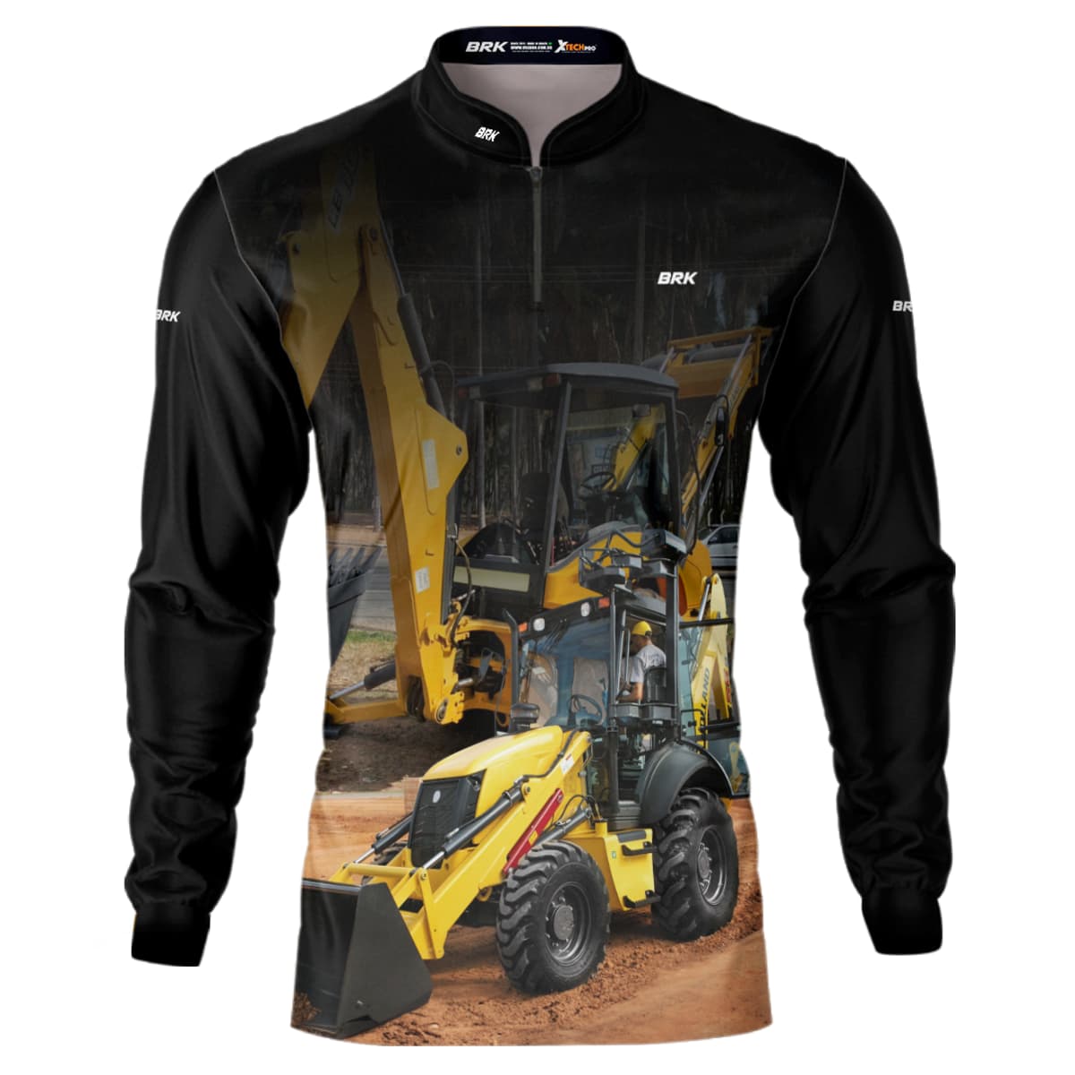 Camisa Agro Brk Retroescavadeira 02 NH com Proteção Solar UV50+
