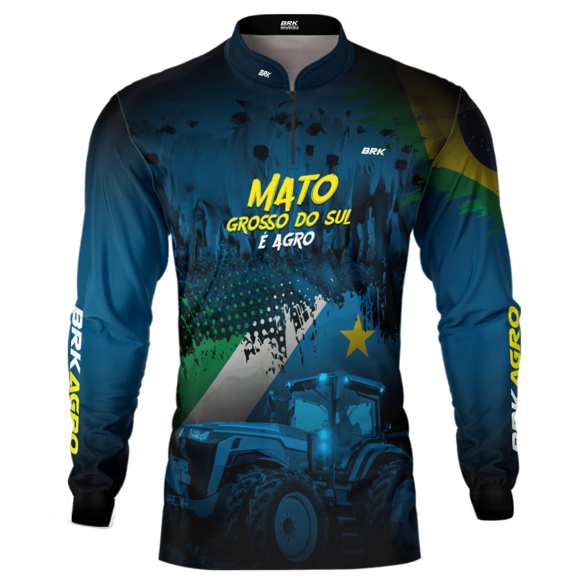 Camisa Agro Brk Agro é Mato Grosso do Sul com Proteção Solar UV50+