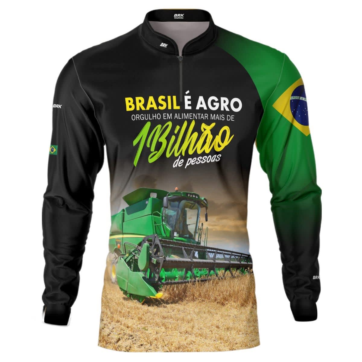 Camisa Agro Brk Agro é Bilhão com Proteção Solar UV50+
