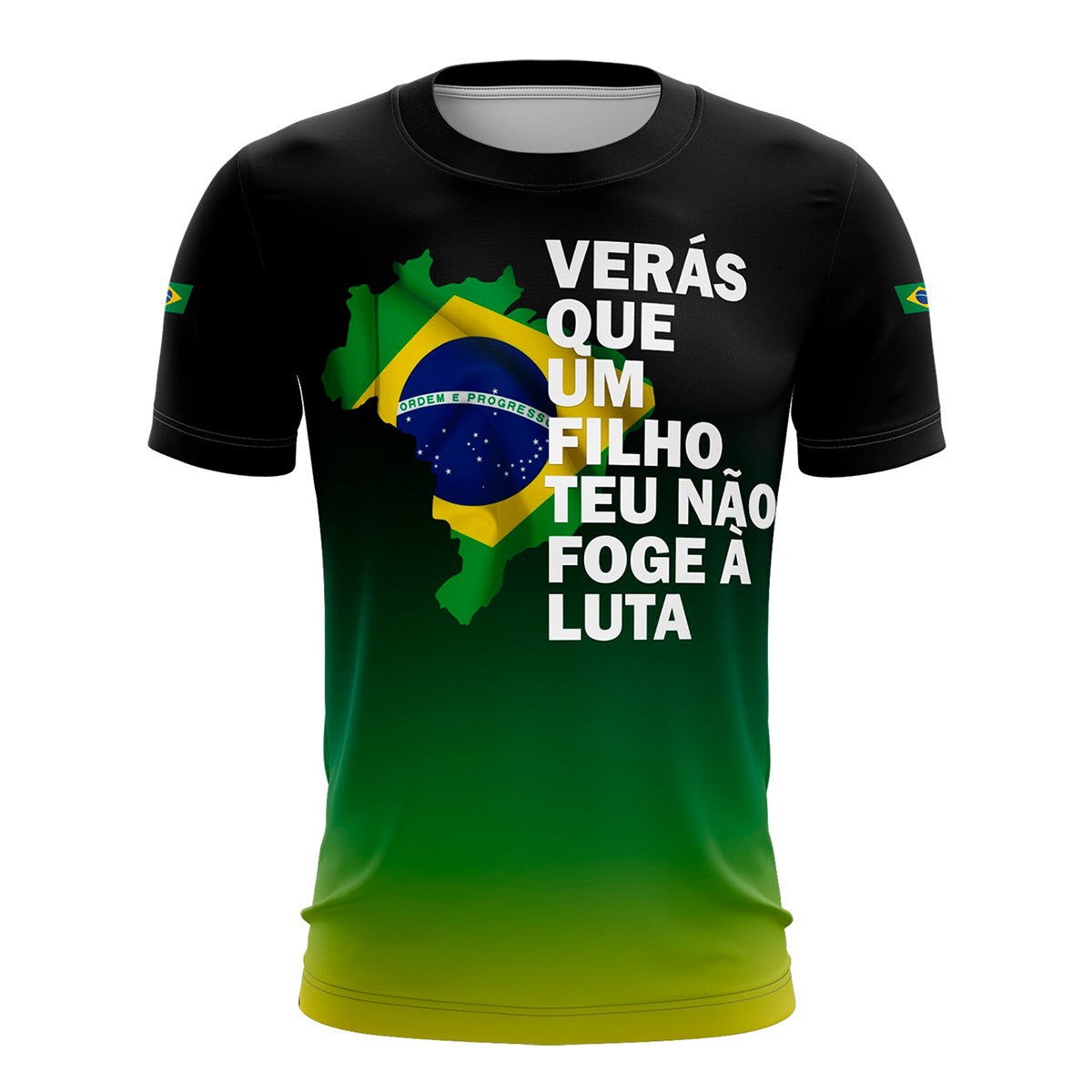 Camiseta Brk Brasil Patriota Orgulho Brasileiro com Proteção UV50 Envio Imediato