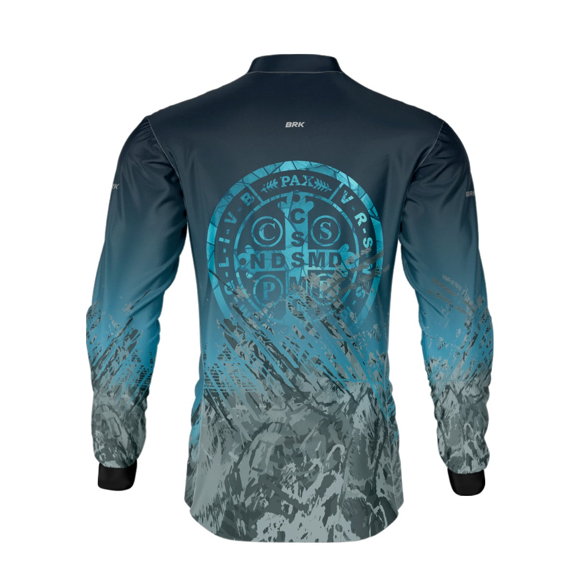 Camisa Agro Brk São Bento Ciano Escuro com Proteção Solar UV50+