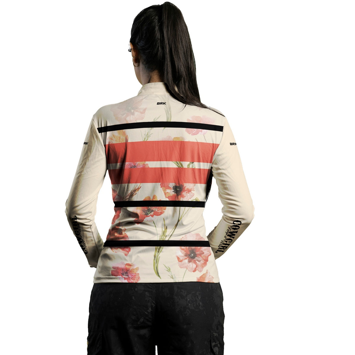 Camisa Agro Feminina Brk Cowgirl Bege com Proteção Solar UV50+
