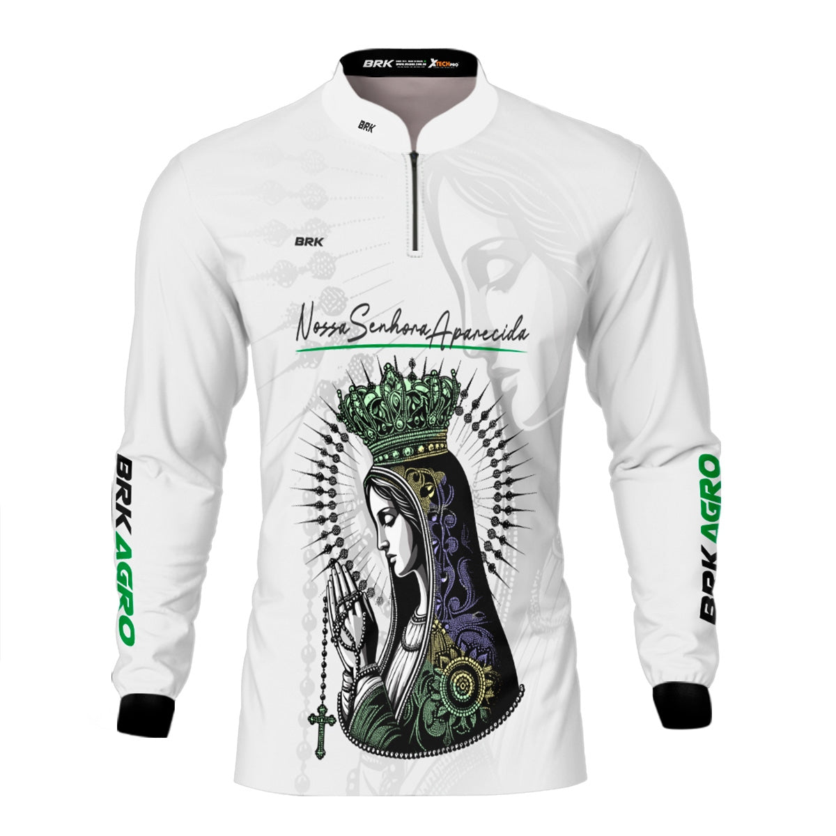 Camisa Agro Brk Branca Padroeira com Proteção Solar UV50+