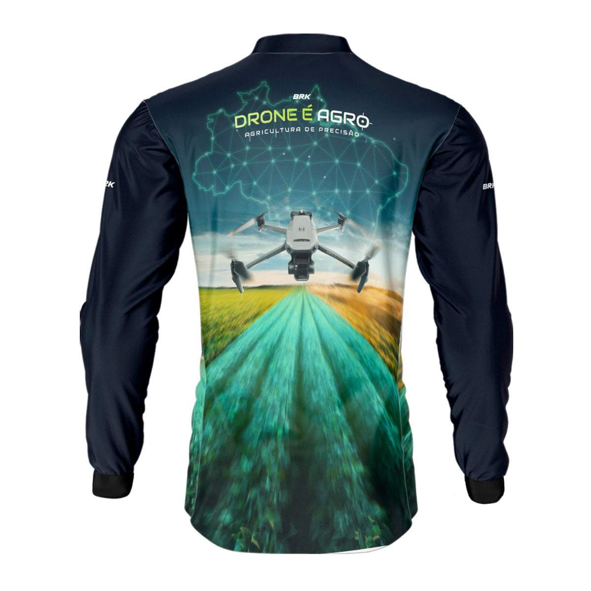 Camisa Agro Brk Drone de Mapeamento Mavic 3 com Proteção Solar UV50+