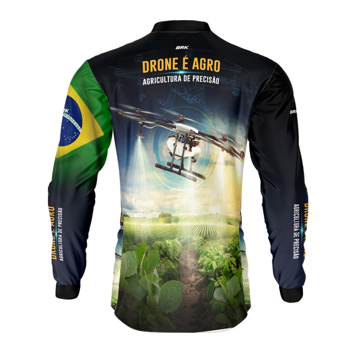 Camisa Agro Brk Drone T40 com Proteção Solar UV50+