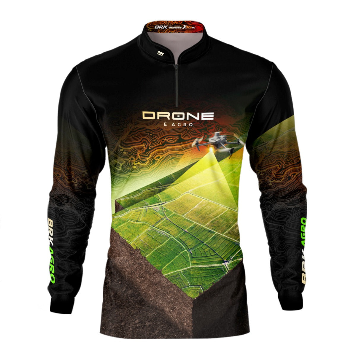 Camisa Agro Brk Drone de Mapeamento com Proteção Solar UV50+