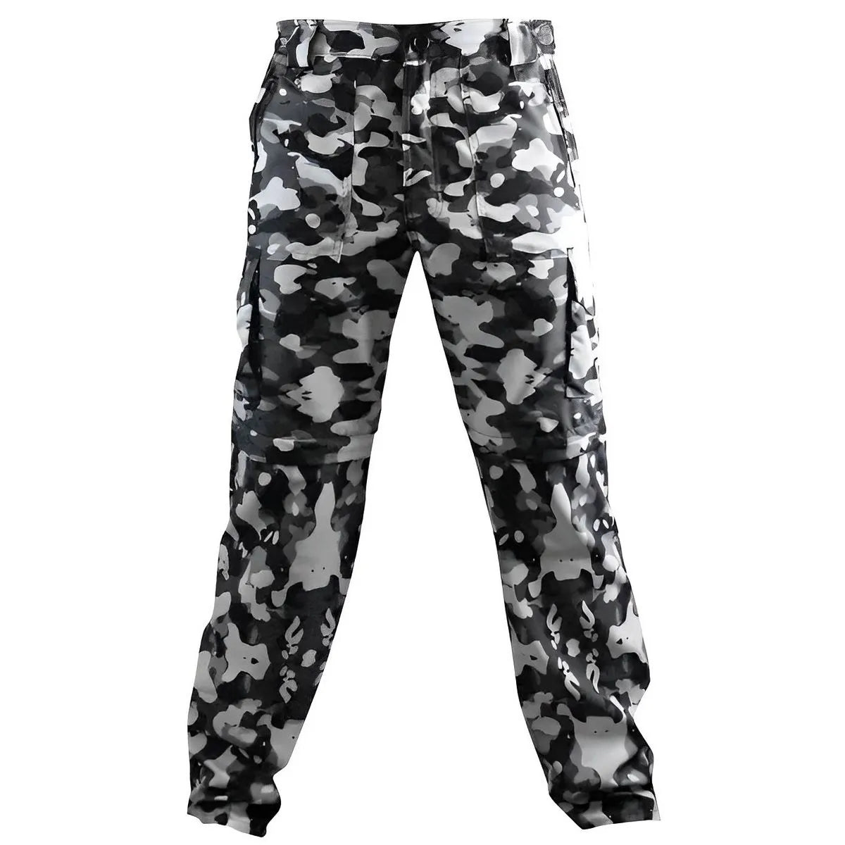Calça Explorer Brk Camuflado Preto e Branco Vira Bermuda