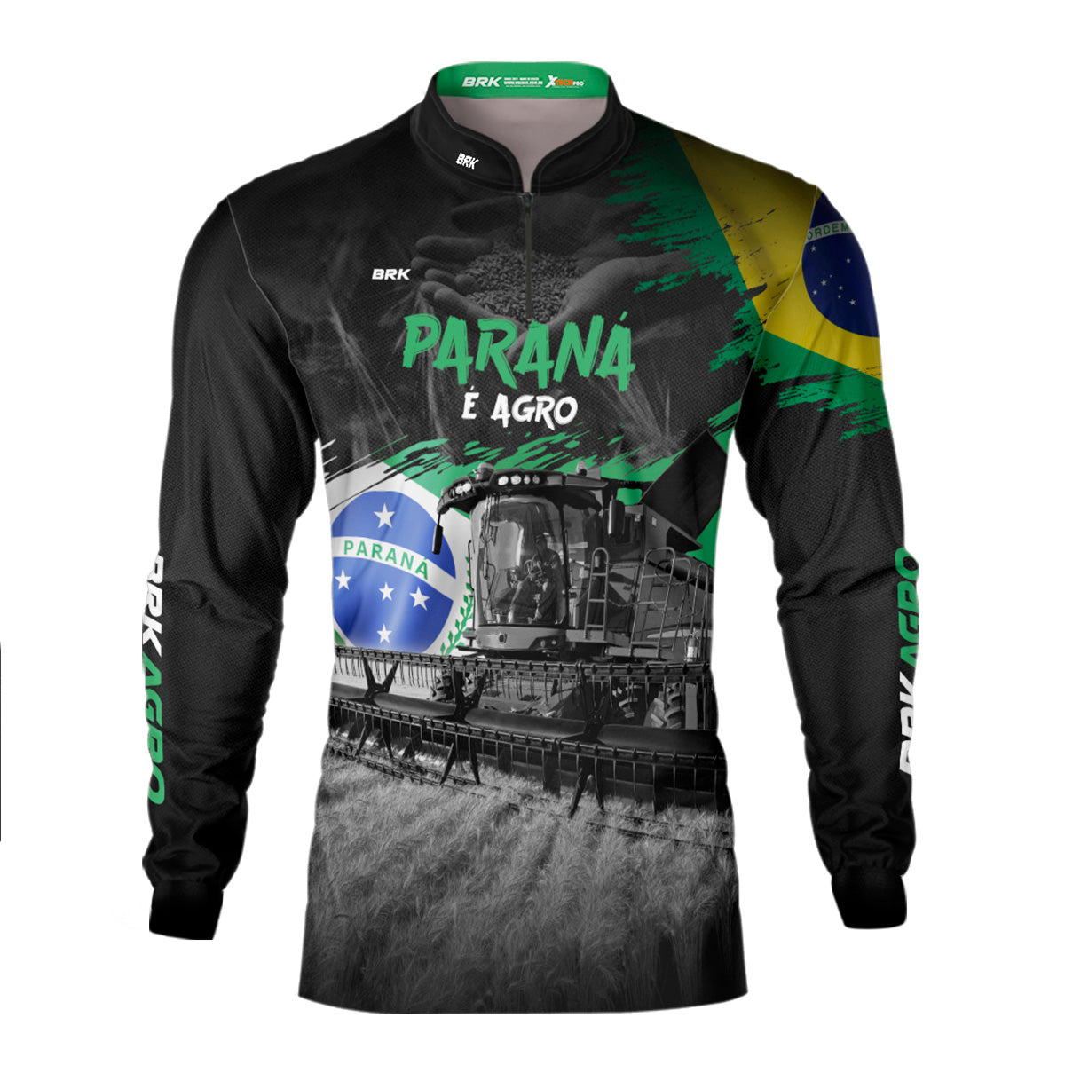 Camisa Agro Brk Agro é Paraná com Proteção Solar UV50+