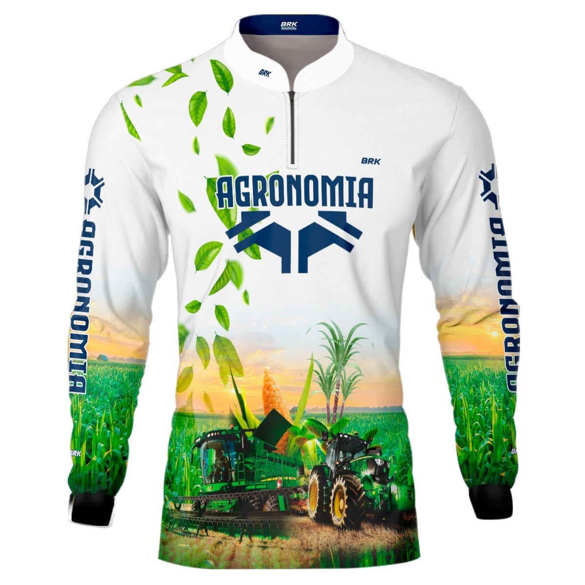 Camisa Agro Brk Agronomia Branca com Proteção Solar UV50+