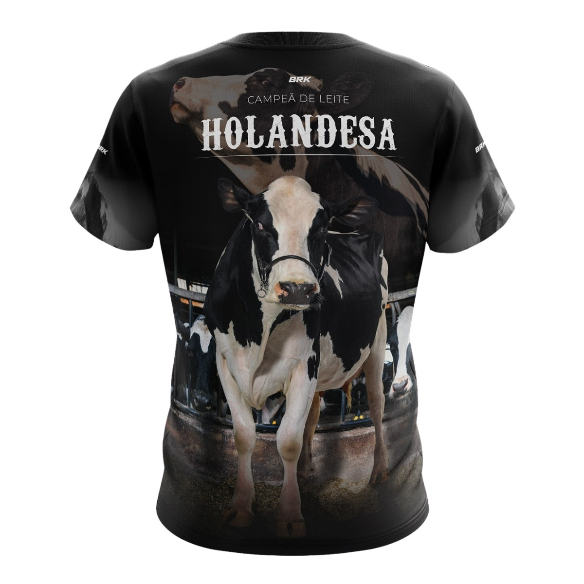 Camiseta Agro Brk Vaca Holandesa com Proteção Solar UV50+