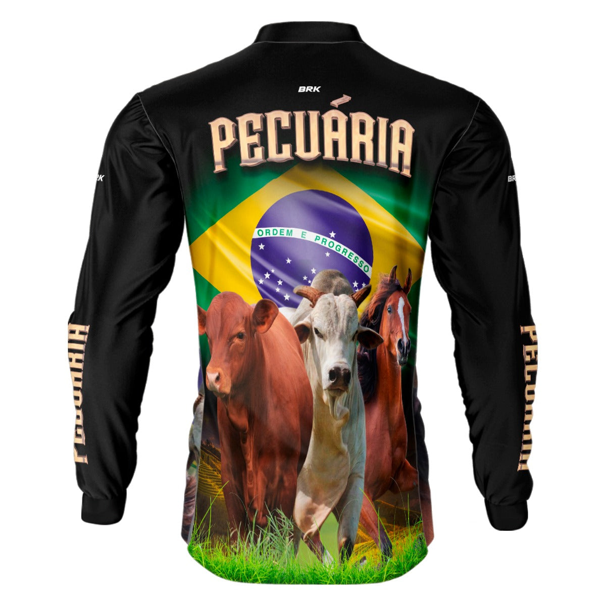 Camisa Agro Brk Pecuária Proteção Solar UV50+ Envio Imediato