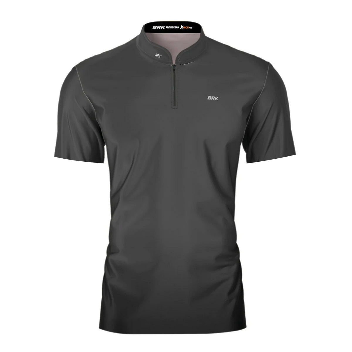 Camisa Manga Curta Agro Brk Cinza Básica com Proteção Solar UV50+