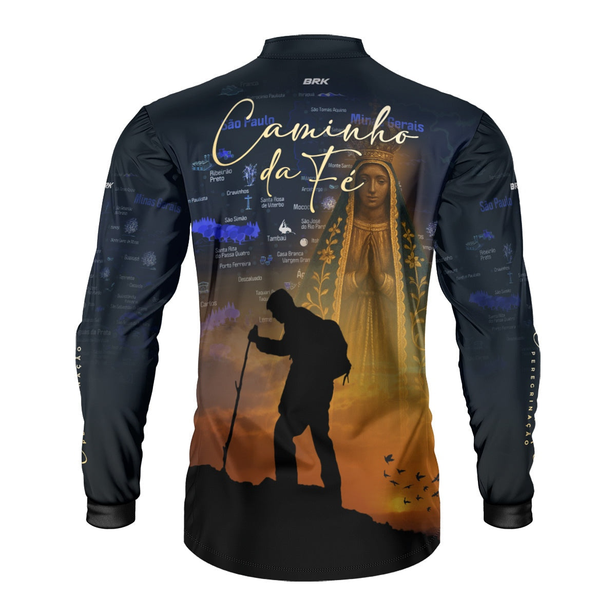 Camisa Agro Brk Caminho da Fé Peregrinação com Proteção Solar UV50+