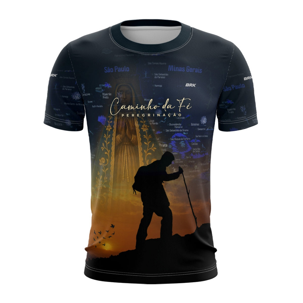 Camiseta Agro Brk Caminho da Fé Peregrinação com Proteção Solar UV50+