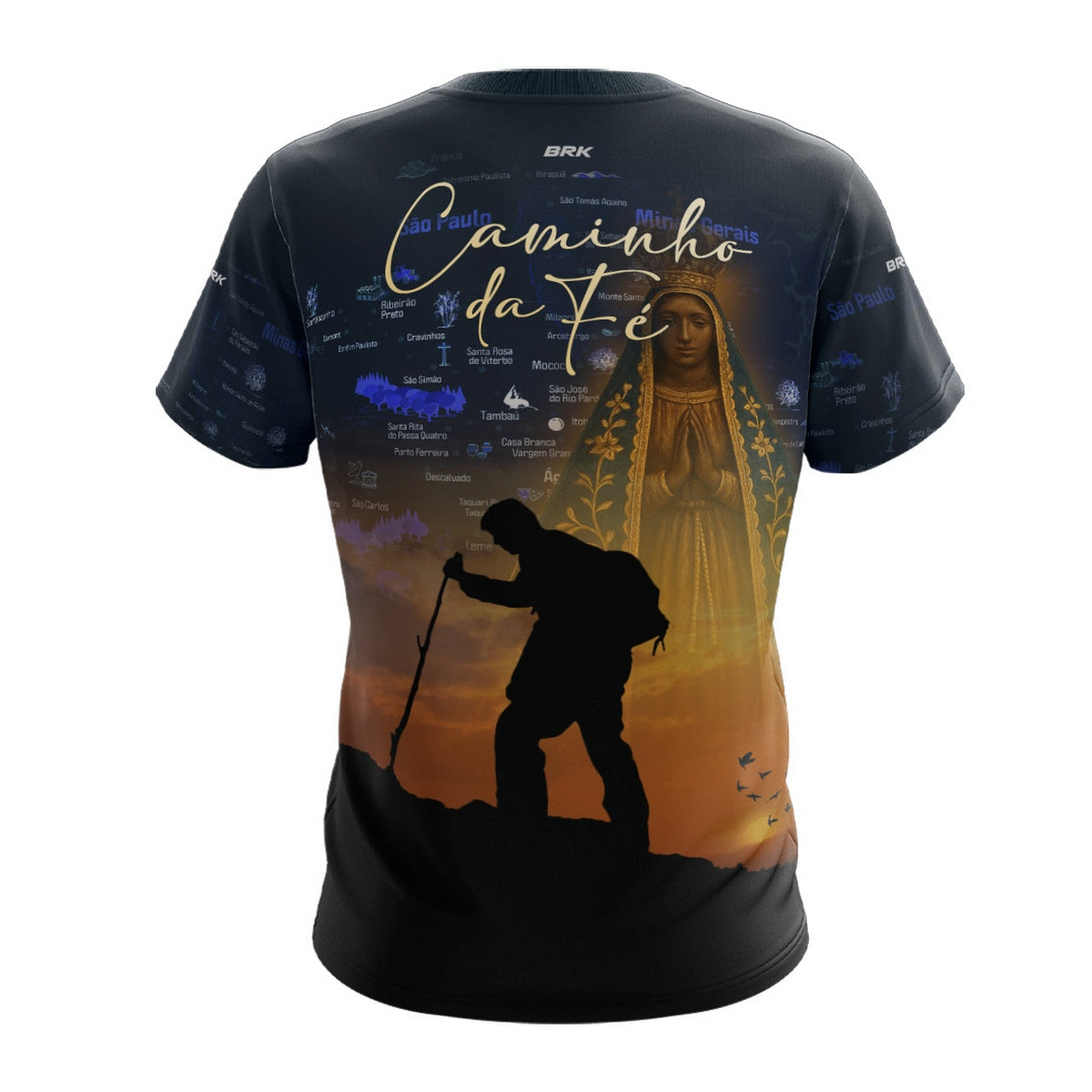 Camiseta Agro Brk Caminho da Fé Peregrinação com Proteção Solar UV50+