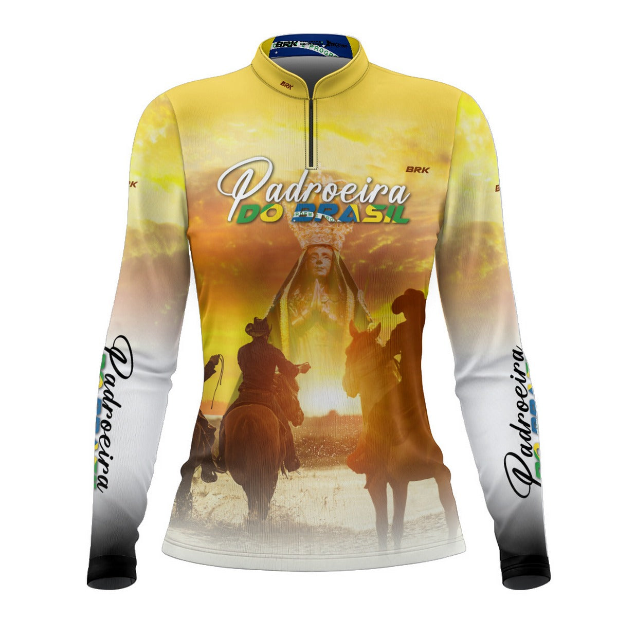 Camisa Agro Feminina Brk Padroeira do Brasil com Proteção UV50+