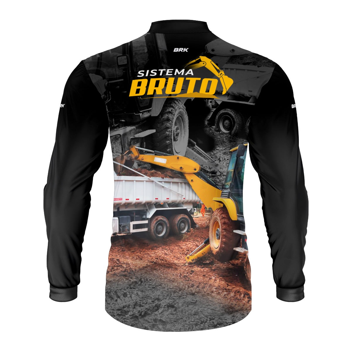 Camisa Máquina Pesada Brk Sistema Bruto Retroescavadeira com UV50+
