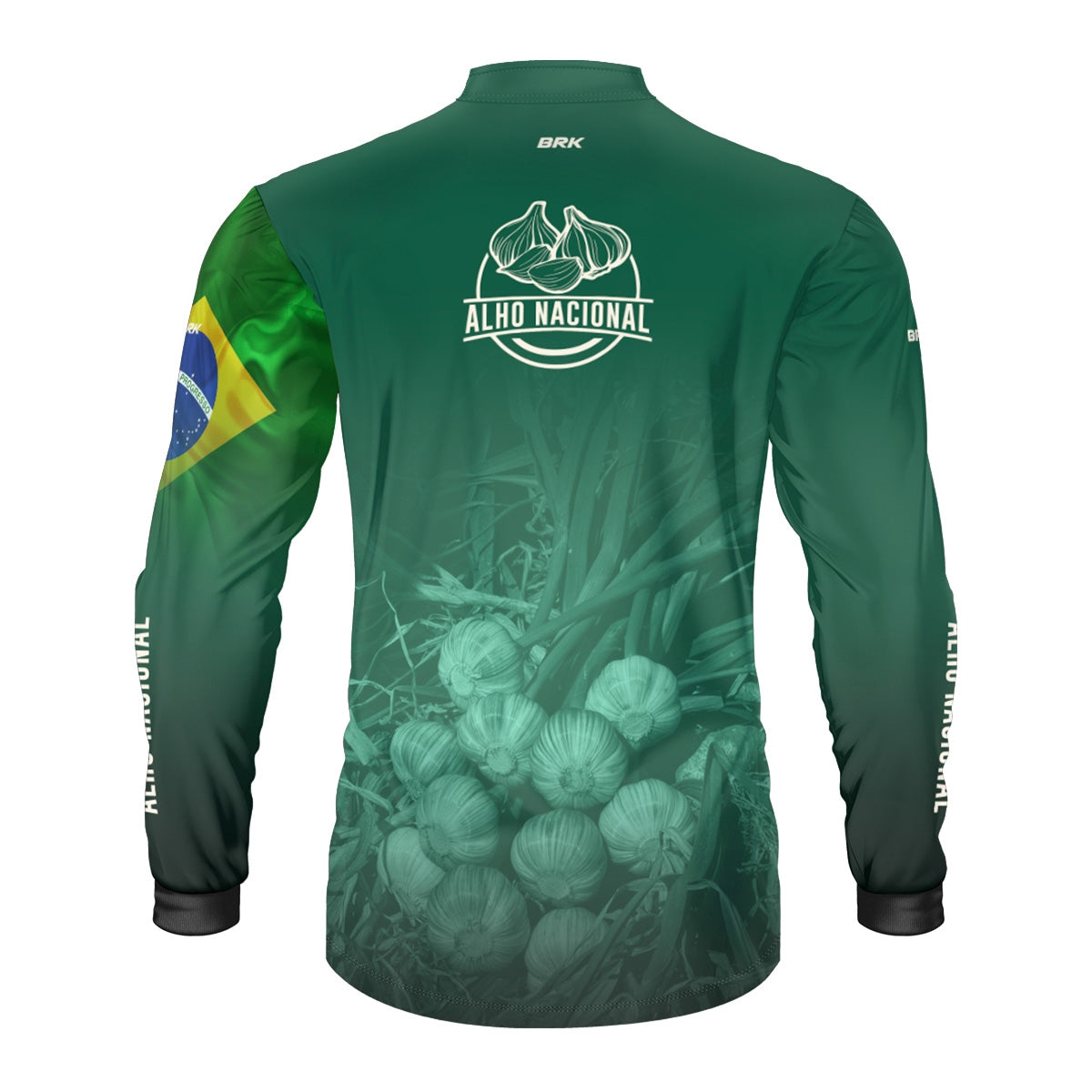 Camisa Agro Brk Alho Nacional Brasil com Proteção Solar UV50+