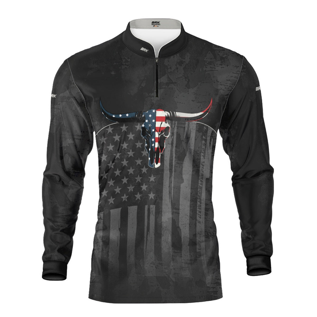 Camisa Agro Brk Skull Long Horn USA com Proteção UV50+