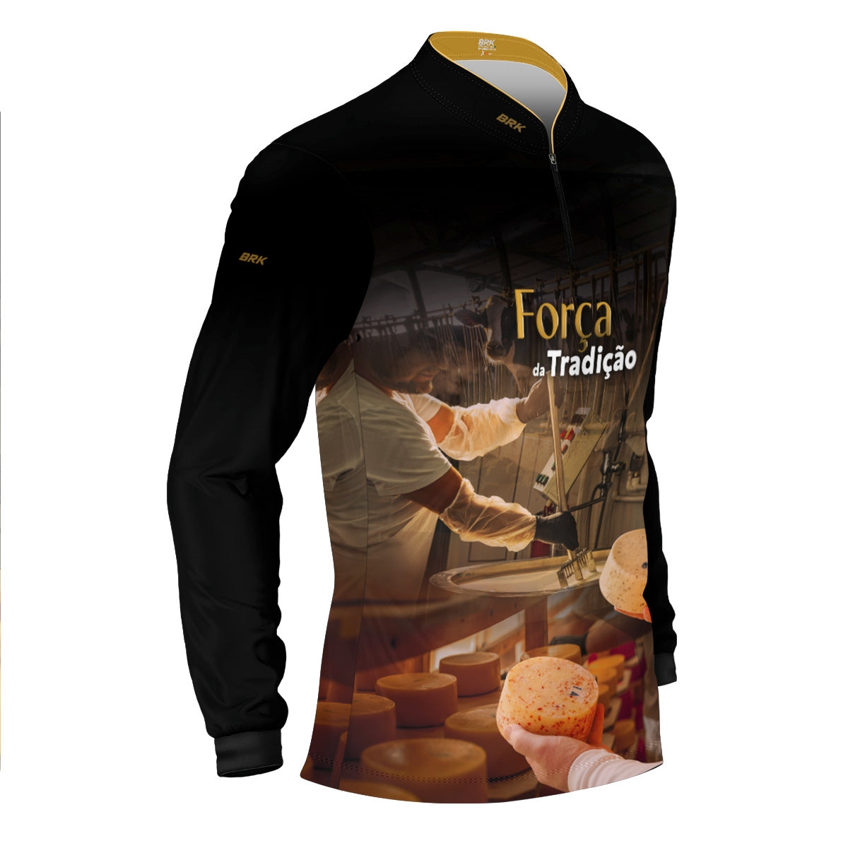 Camisa Agro Brk A Força da Tradição Produção de Queijo com Proteção UV50+