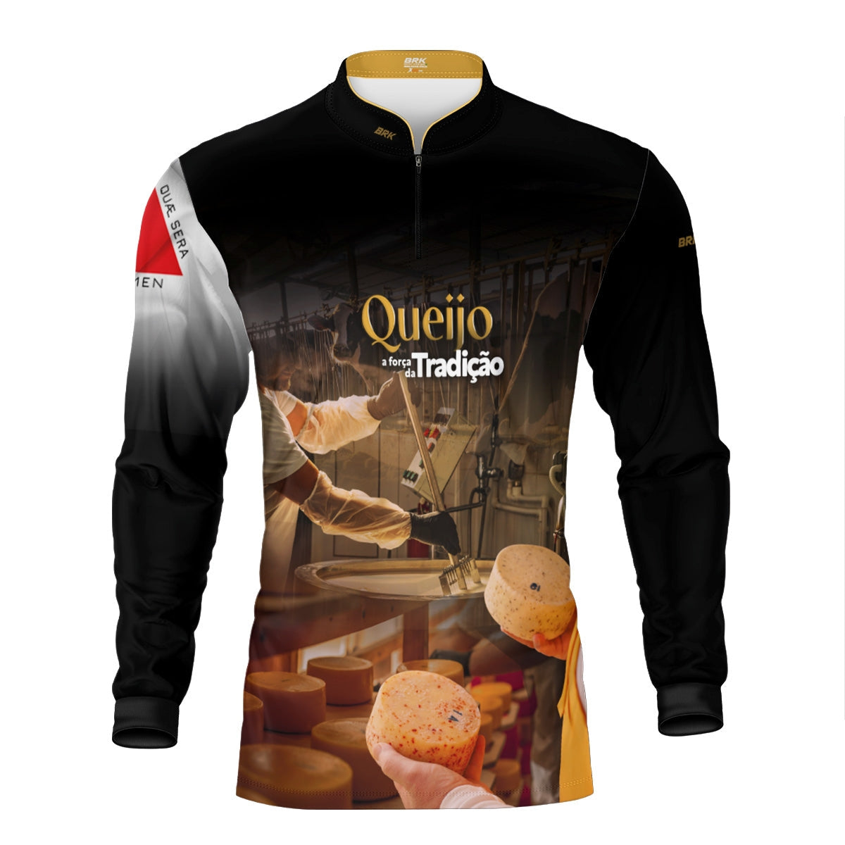 Camisa Agro Brk A Força da Tradição Produção de Queijo MG com Proteção UV50+