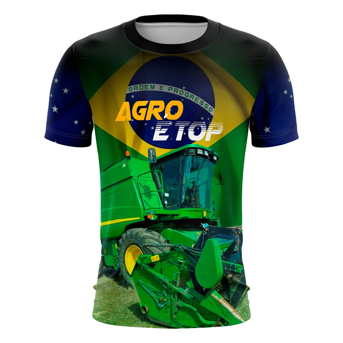 Camiseta Brasil Patriota Agro é Top com Proteção UV 50+ Envio Imediato