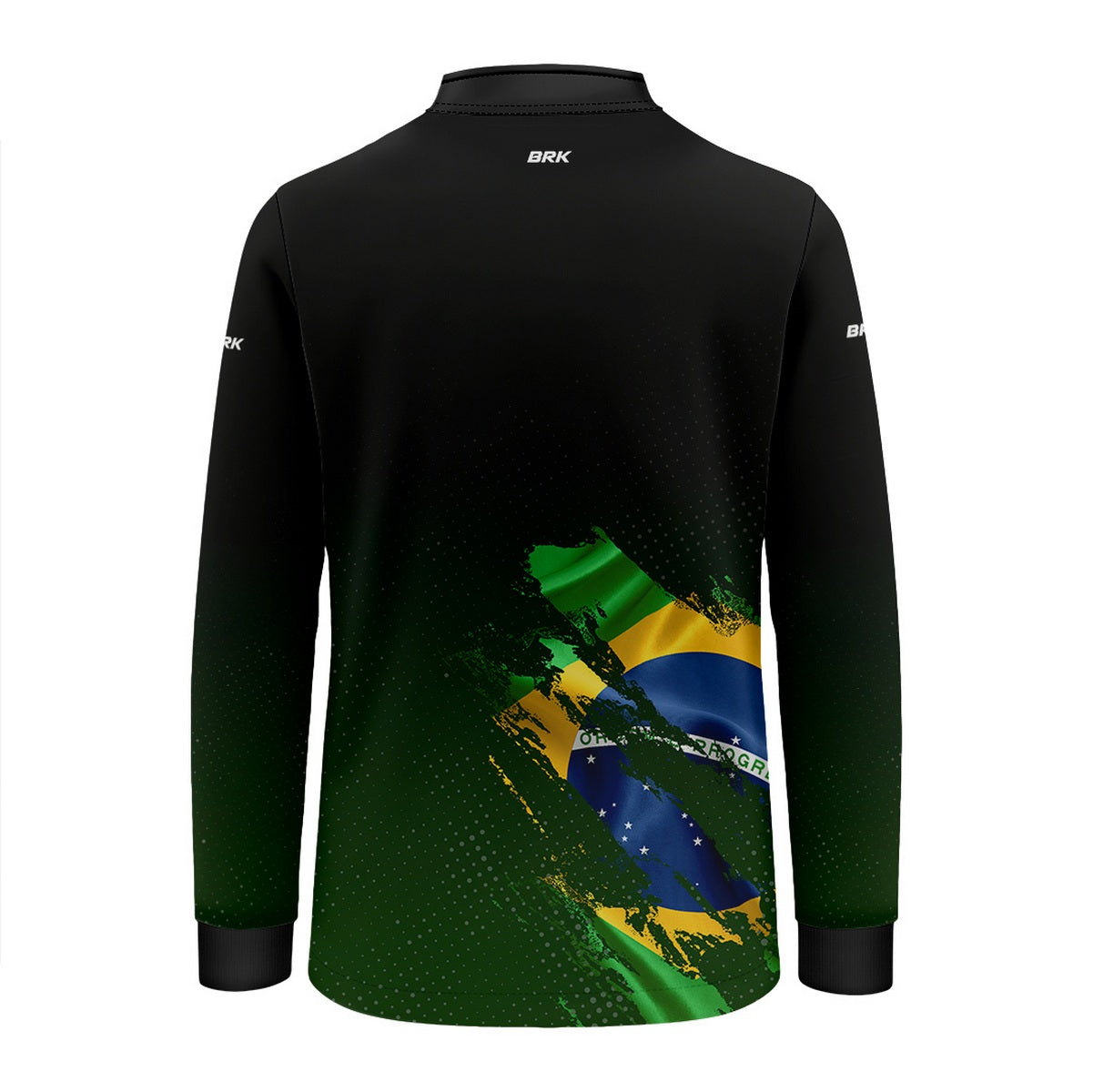 Camisa Agro Infantil Brk Bandeira Brasil Lateral com Proteção Solar UV50+