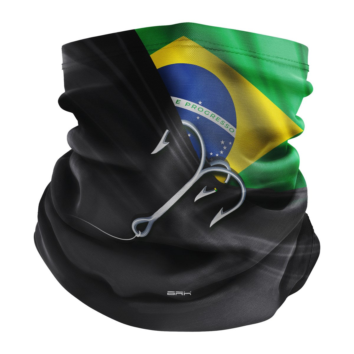 Bandana Tubeneck Brk Cinza Garateia Bandeira do Brasil com Proteção UV50